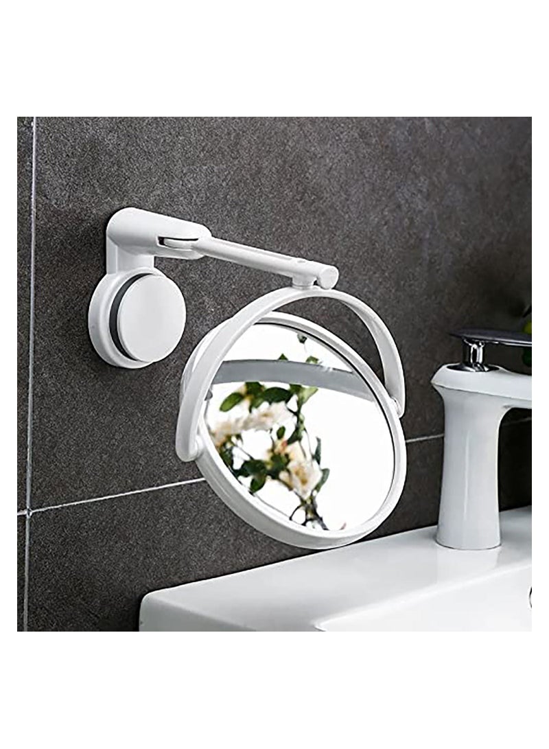 Suction Cup Wall Mirror Bathroom Makeup Hanging 360 Adjustable Double Sided Magnifying Desktop Table - Image 4
